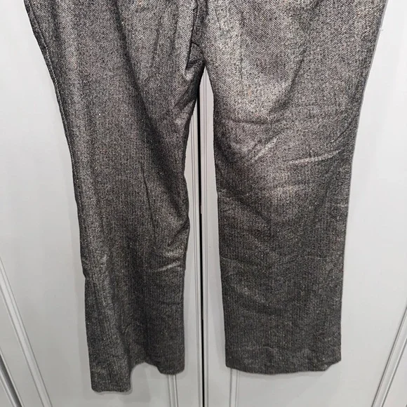 Talbots Petites gray/Brown wool Blend straight leg pants size 10P - Picture 5 of 8